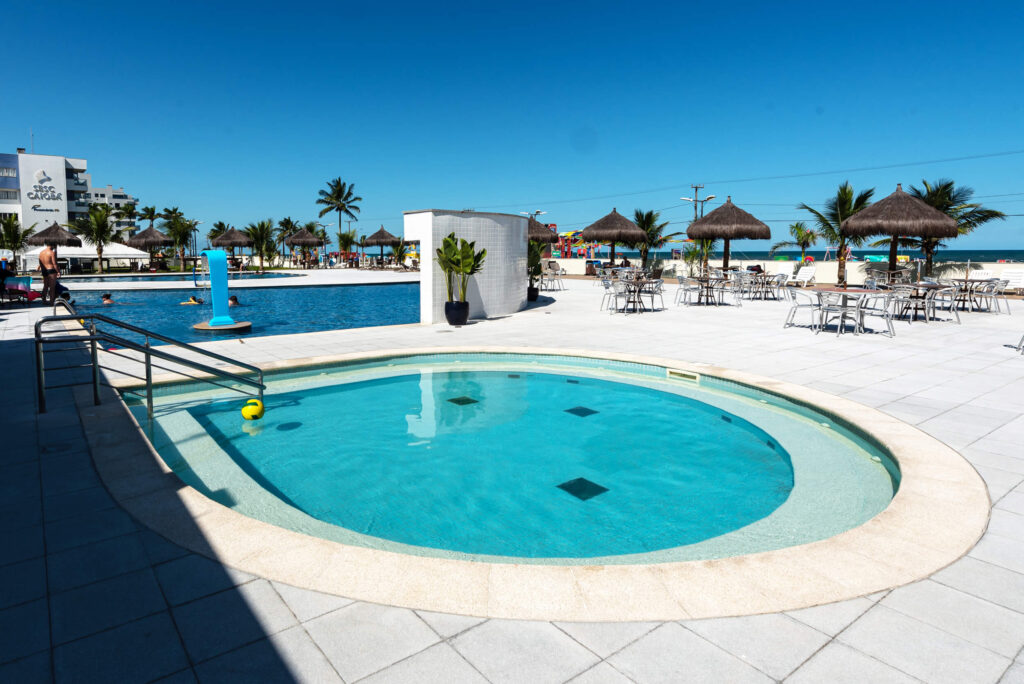 Piscina de hidromassagem do Hotel Sesc Caiobá