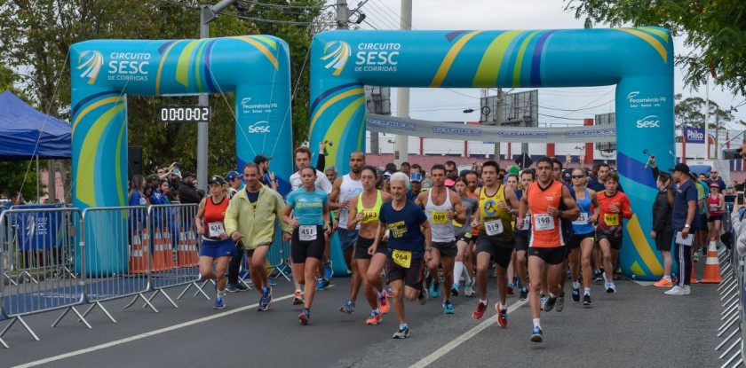 Largada da Corrida em Curitiba. Foto: ivo Lima
