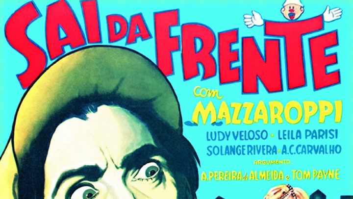 Cartaz ORIGINAL de Cinema SAI DA FRENTE Primeiro Filme de