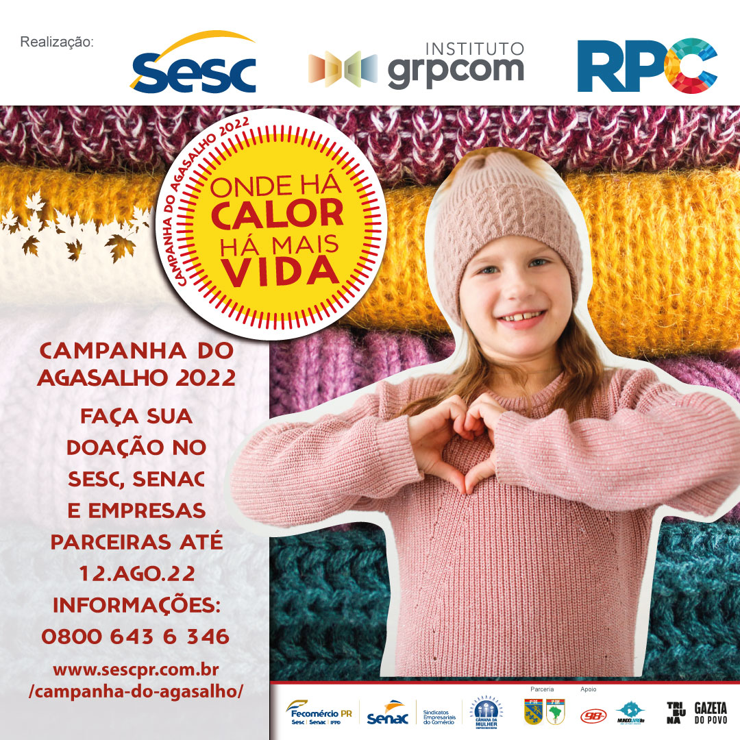 Sesc Caiobá recebe doações para a Campanha do Agasalho via drive-thru