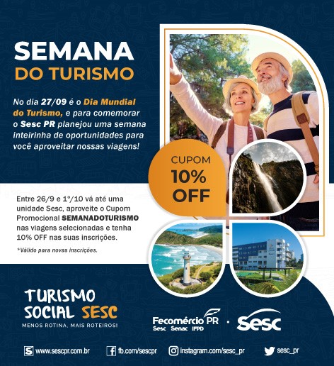 Pacotes de viagens do Sesc Paraná são opções de presentes de Dia das mães –  Fecomércio PR