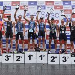 Hidalgo e Arnold, do Esporte Clube Pinheiros, vencem o Sesc Triathlon Caiobá