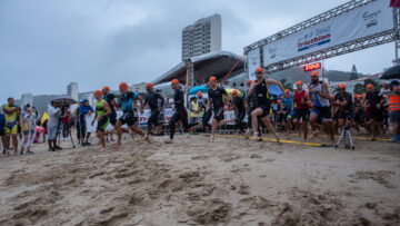 Atletas amadores e profissionais se reúnem em Matinhos para o Sesc  Triathlon Caiobá, pr (paraná)