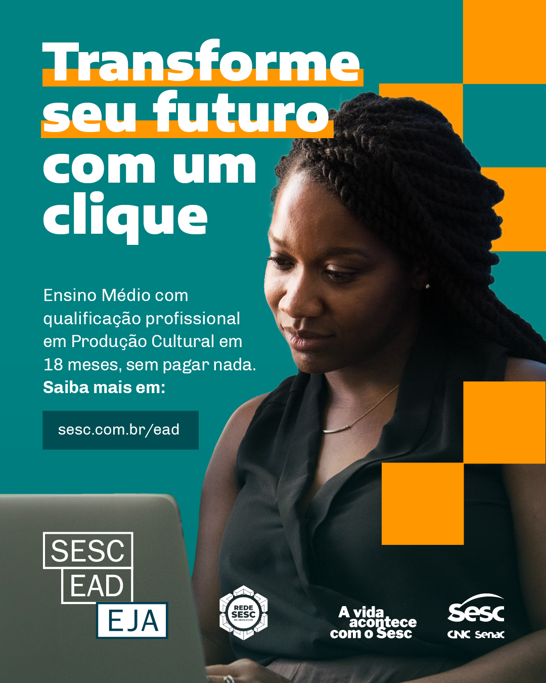 Curso EJA profissionalizante EaD abre inscrições