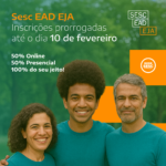 Sesc PR prorroga inscrições para a EJA 2026