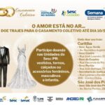 Campanha arrecada trajes para casamento coletivo durante a Semana S Comércio 2026